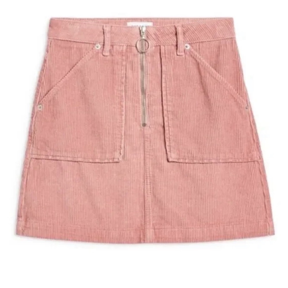 Topshop Moto Corduroy Skirt